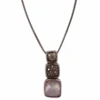 DAVID YURMAN Chiclet Small Triple Drop Pendant Grey Necklace