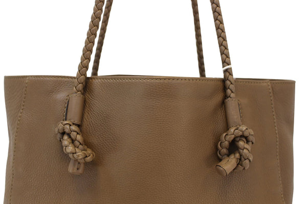 GUCCI 267903 Mesh Hand Leather Brown Tote Bag - Last Call