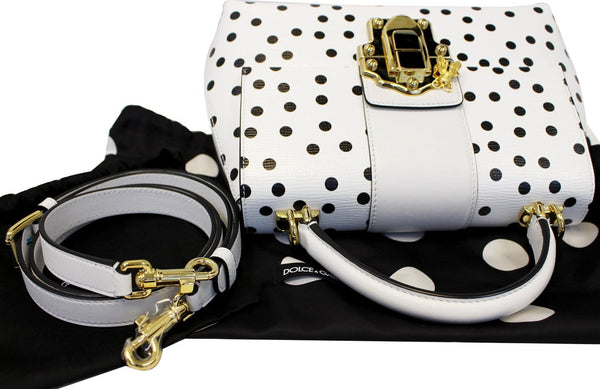 DOLCE & GABBANA Lucia Polka Dot Shoulder Crossbody Bag