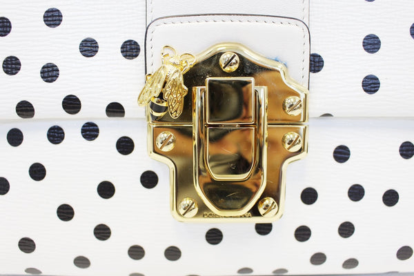 DOLCE & GABBANA Lucia Polka Dot Shoulder Crossbody Bag