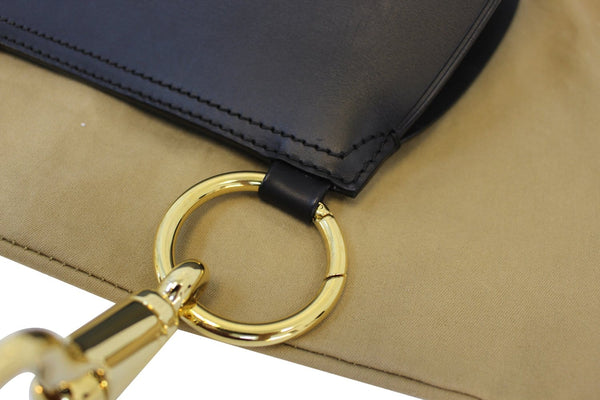 BURBERRY  Haymarket Check and Alligator Leather Bridle Bag