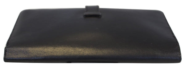 HERMES Bearn Epsom Leather Black Long Bifold Wallet