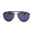 Lacoste Pilot Unisex Black Sunglasses Frame/Blue Lens
